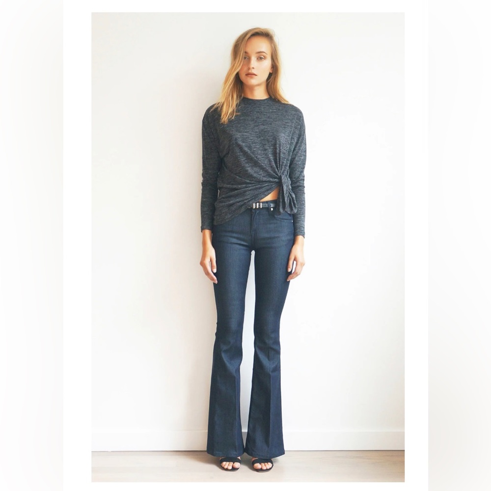 NWT Schoen by Yu Bombshell with Marigold Topstitch jeans